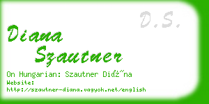 diana szautner business card